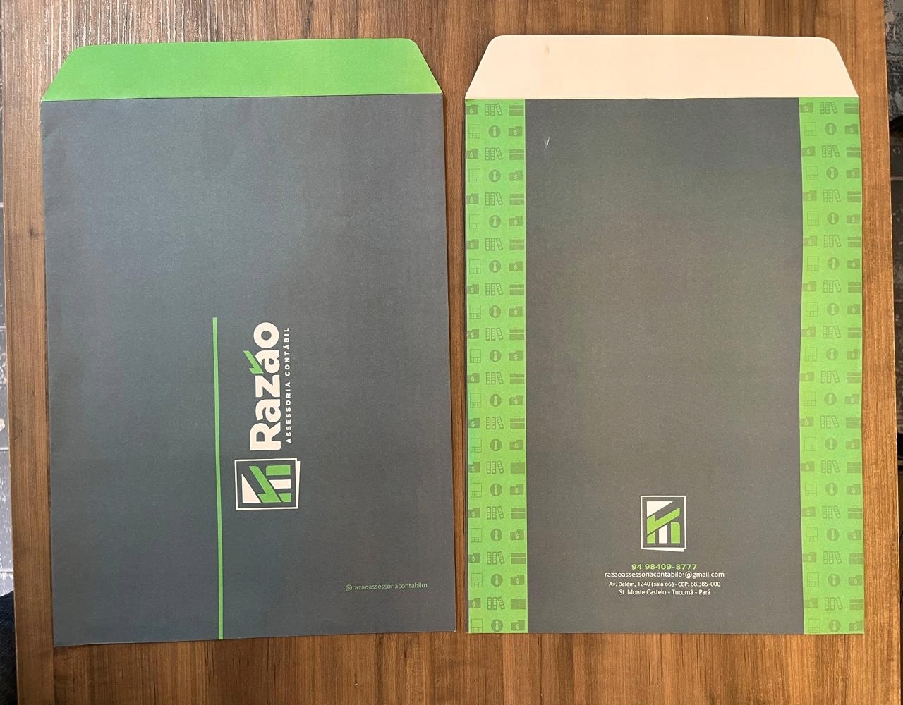 Envelope 100% personalizado