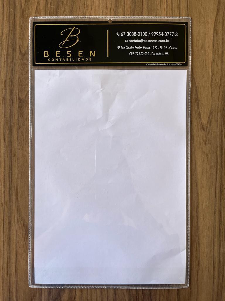Imagem do produto Porta Alvará Fiscal Personalizado Para A4