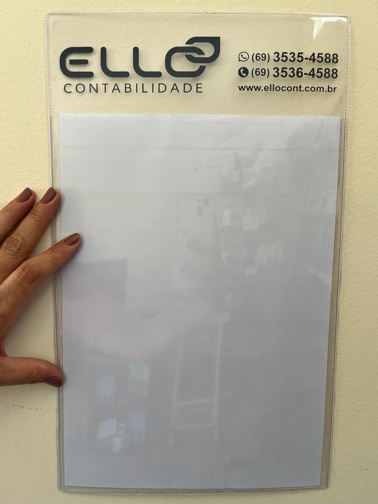 Porta Alvará Fiscal Personalizado Para A4